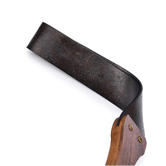 Handmade Wooden Handle Genuine Leather Riding Crop - Picture 2 of 6